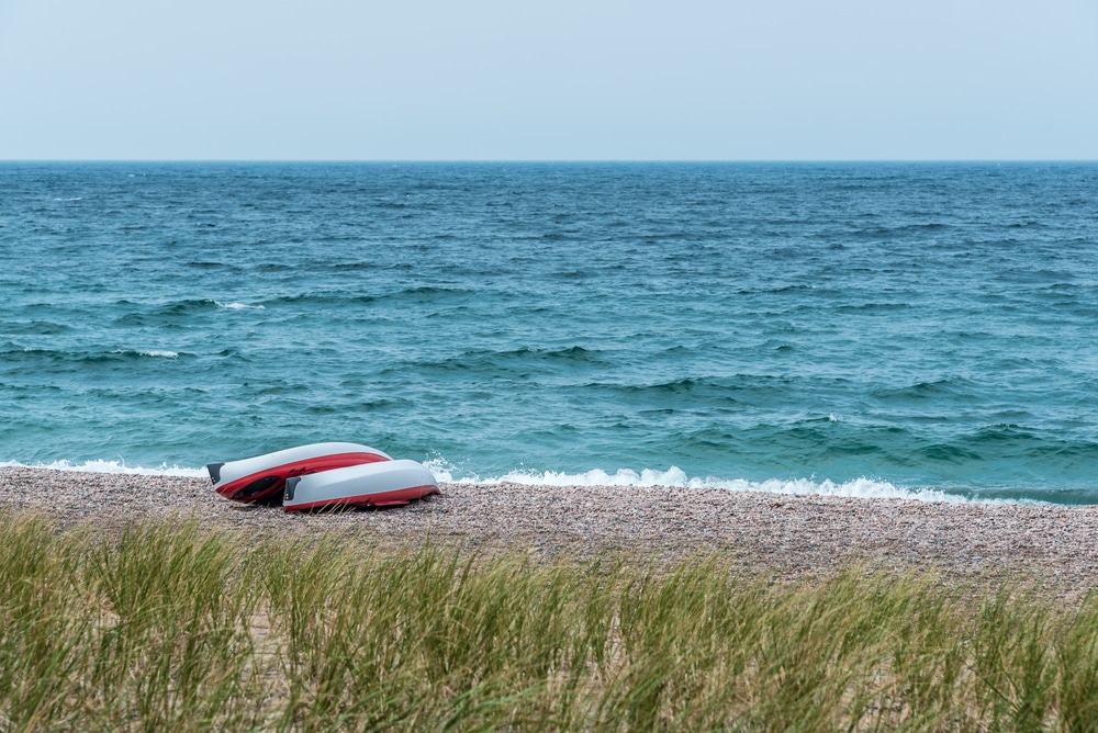 kayaking on Lake Superior from our Duluth Lodging.