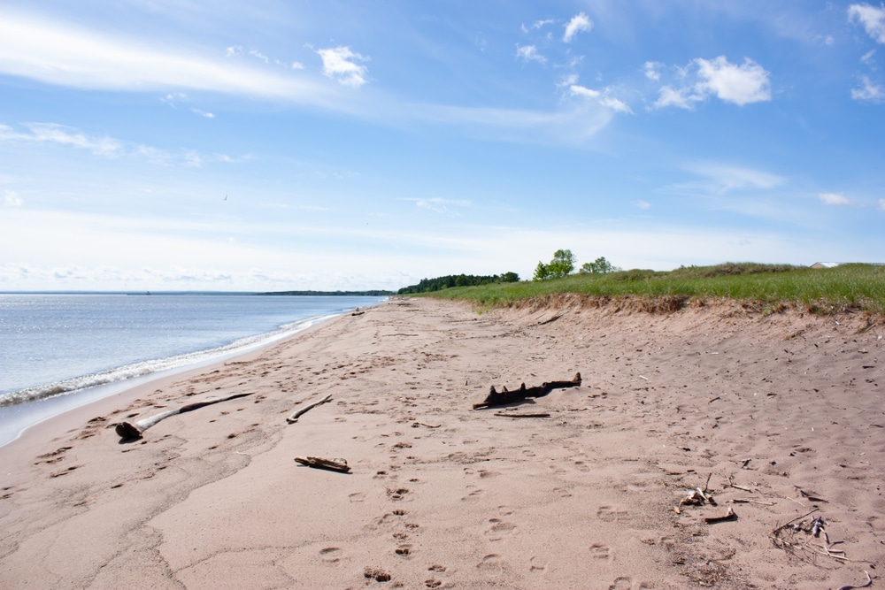 Photo of the beach at Park Point in Duluth down the way from our Duluth Bed and Breakfast